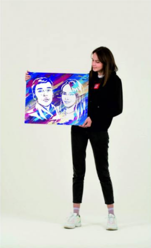 60 × 50 cm drobė